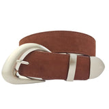 Zoe Suede Belt-Brown