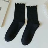 Ruffle Crew Socks