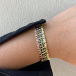 Bezel Tennis Bracelet - Sapphire