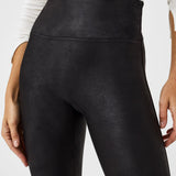 Spanx Fleece Faux Leather Leggings