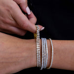 Eileen CZ Stretch Bracelet - Gold