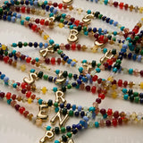 Beaded Initial Necklace
