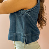 Kristin Denim Top