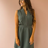Polyanna Half Zip Mini Dress