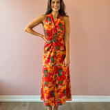 Hatrina Halter Midi Dress