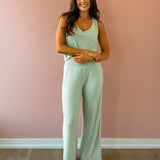 Dawn Smocked Pant - Green