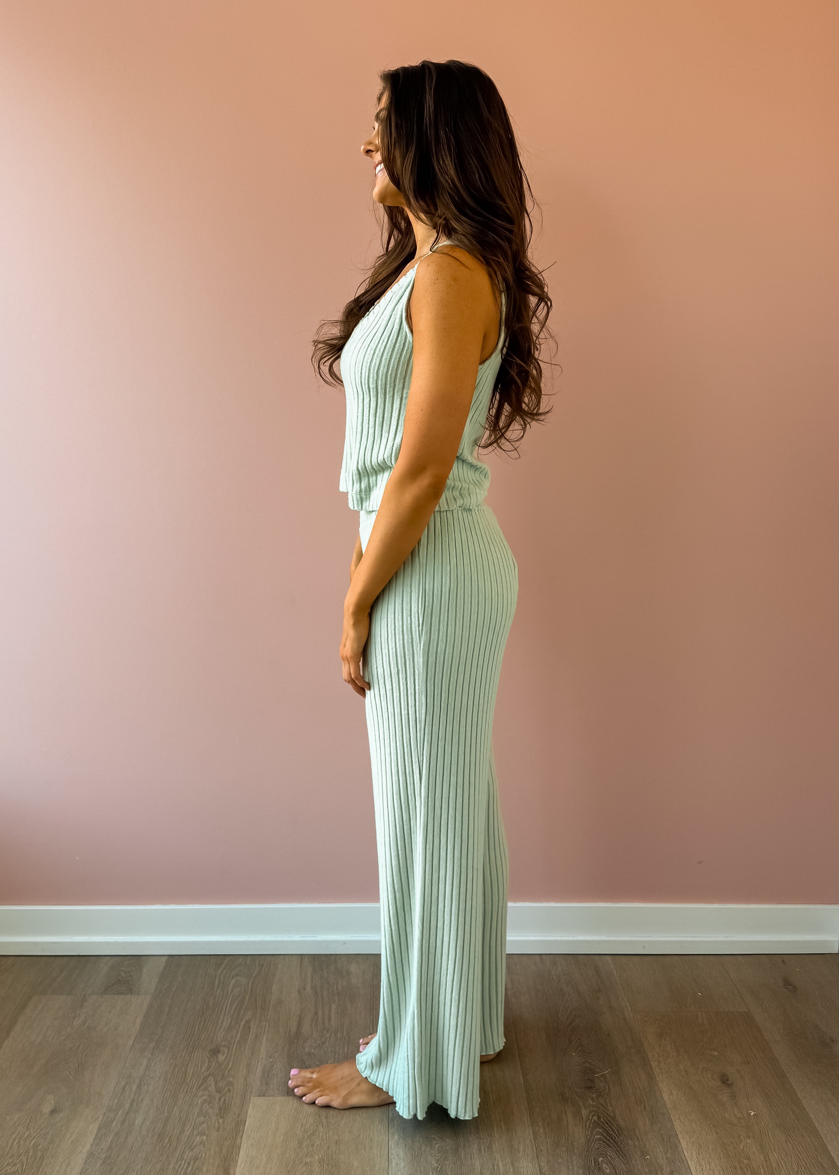 Dawn Smocked Pant - Green