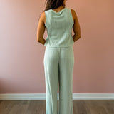 Dawn Smocked Pant - Green