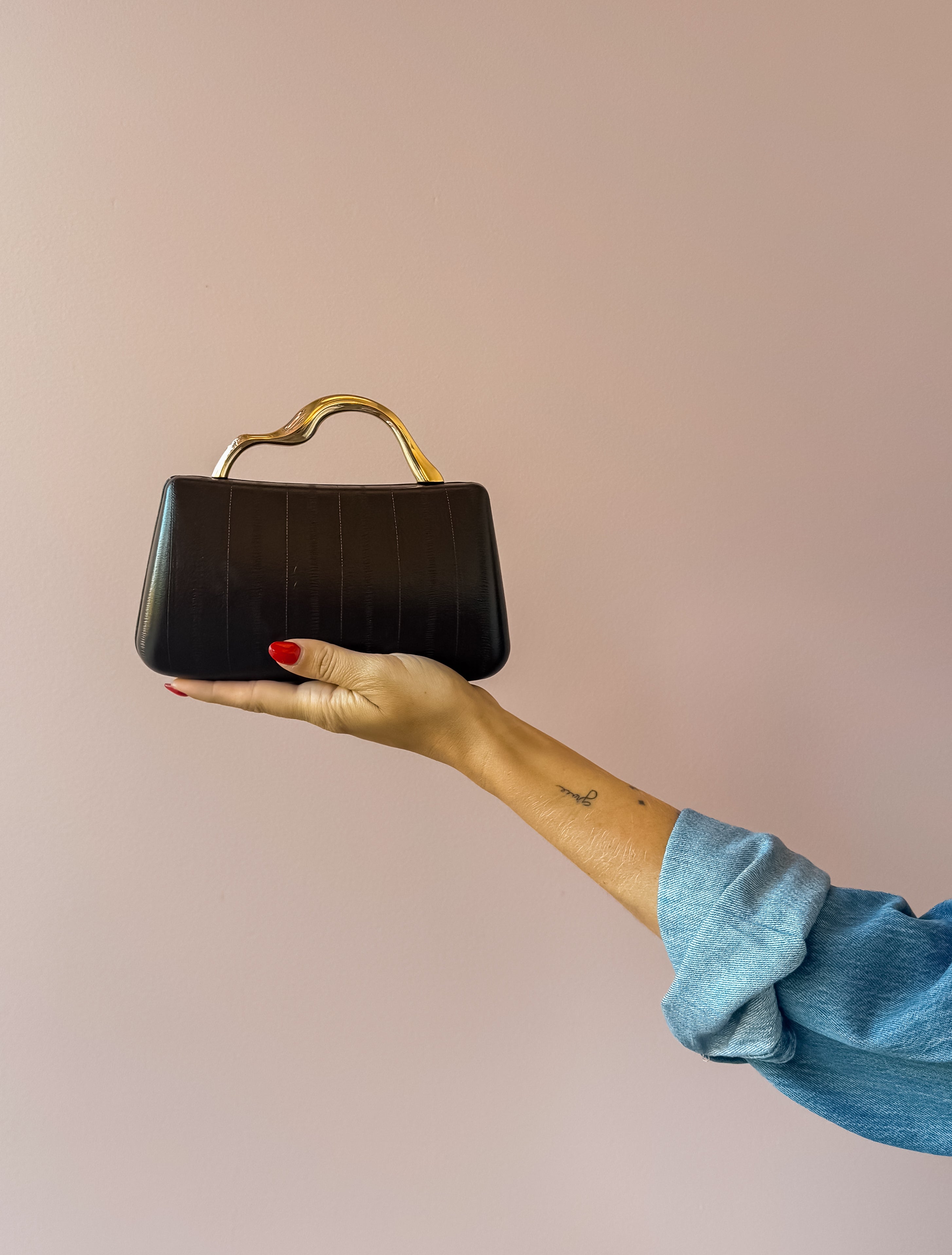 Nichelle Espresso Clutch