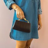 Nichelle Espresso Clutch