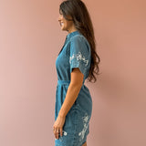 Wildflower Denim Mini Dress