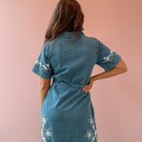 Wildflower Denim Mini Dress