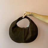 Farrah Suede Purse- Brown