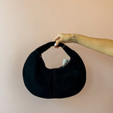 Farrah Suede Purse- Black