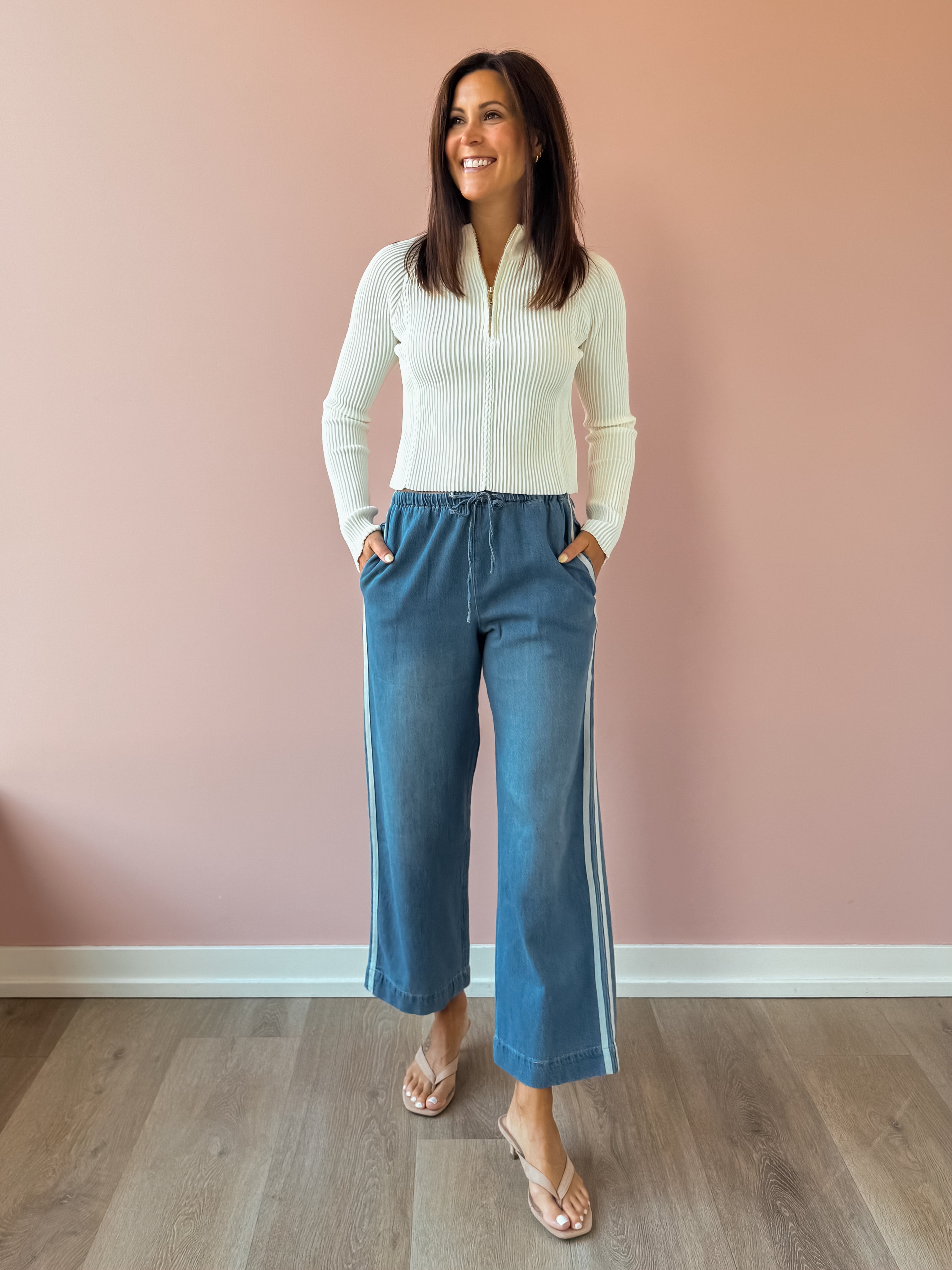 Sidelines Denim Track Pant