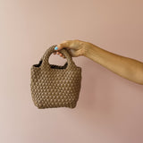 Braided Brown Clutch