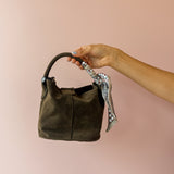 Let's Go Green Suede Bucket Bag