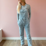 The Knit Denim Overalls