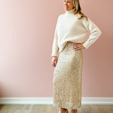 Saturn Sequin Midi Skirt