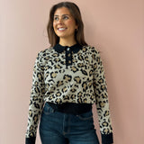 Rowan Leopard Long Sleeve Polo