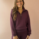 Airessentials Half Zip - Plum