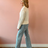 Lexi Bowed Straight Jeans - Stellar Vintage