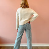 Lexi Bowed Straight Jeans - Stellar Vintage