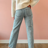 Lexi Bowed Straight Jeans - Stellar Vintage