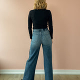 Far Out Wide Leg Jeans - Tuxedo