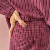 Dawn Smocked Rib Pant