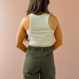 Slim Ecru Tank