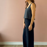 Andre Wide Leg Pant - Navy