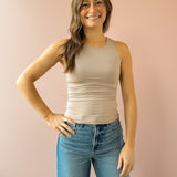 Caroline Tank Top Taupe