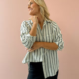 Perfect Linen Stipe Top