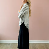 Perfect Linen Stipe Top