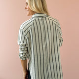 Perfect Linen Stipe Top