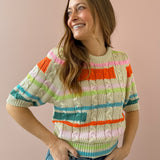 Rainbow Knit Sweater