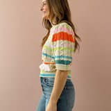 Rainbow Knit Sweater