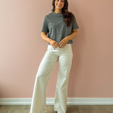 Fiona Wheat Wide Leg Jeans