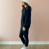 Catherine Half Zip Sweatshirt Navy