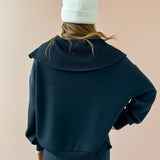 Catherine Half Zip Sweatshirt Navy