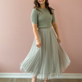 Sharlene Pleated Tulle Skirt