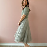 Sharlene Pleated Tulle Skirt