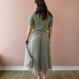 Sharlene Pleated Tulle Skirt