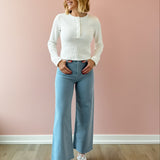 Penny High Rise Wide Leg Crop Jean