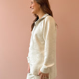 AirEssentials Brushed Half Zip Ivory