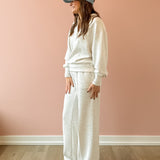 The Wide Leg Pant Ivory