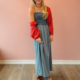 Bayside Chambray Maxi Dress