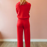 Airessentials Wide Leg Pant-Red