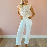 Baroque Crochet Sweater Top
